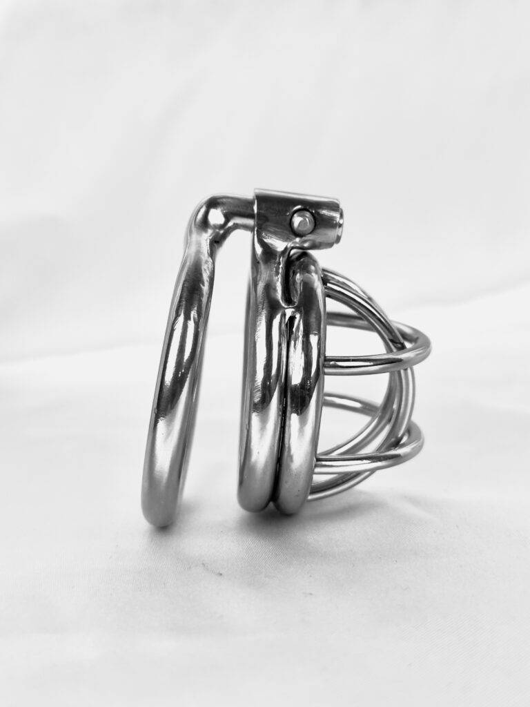 The Jail Bird - Custom Stainless Steel Chastity Cage | MatureMetal